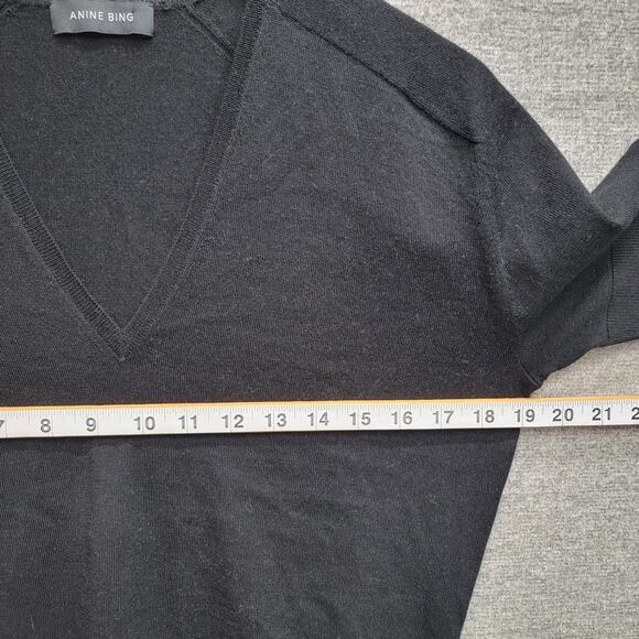 ANINE BING ARIA WOOL CASHMERE SWEATER TOP, SIZE S - Picture 9 of 10
